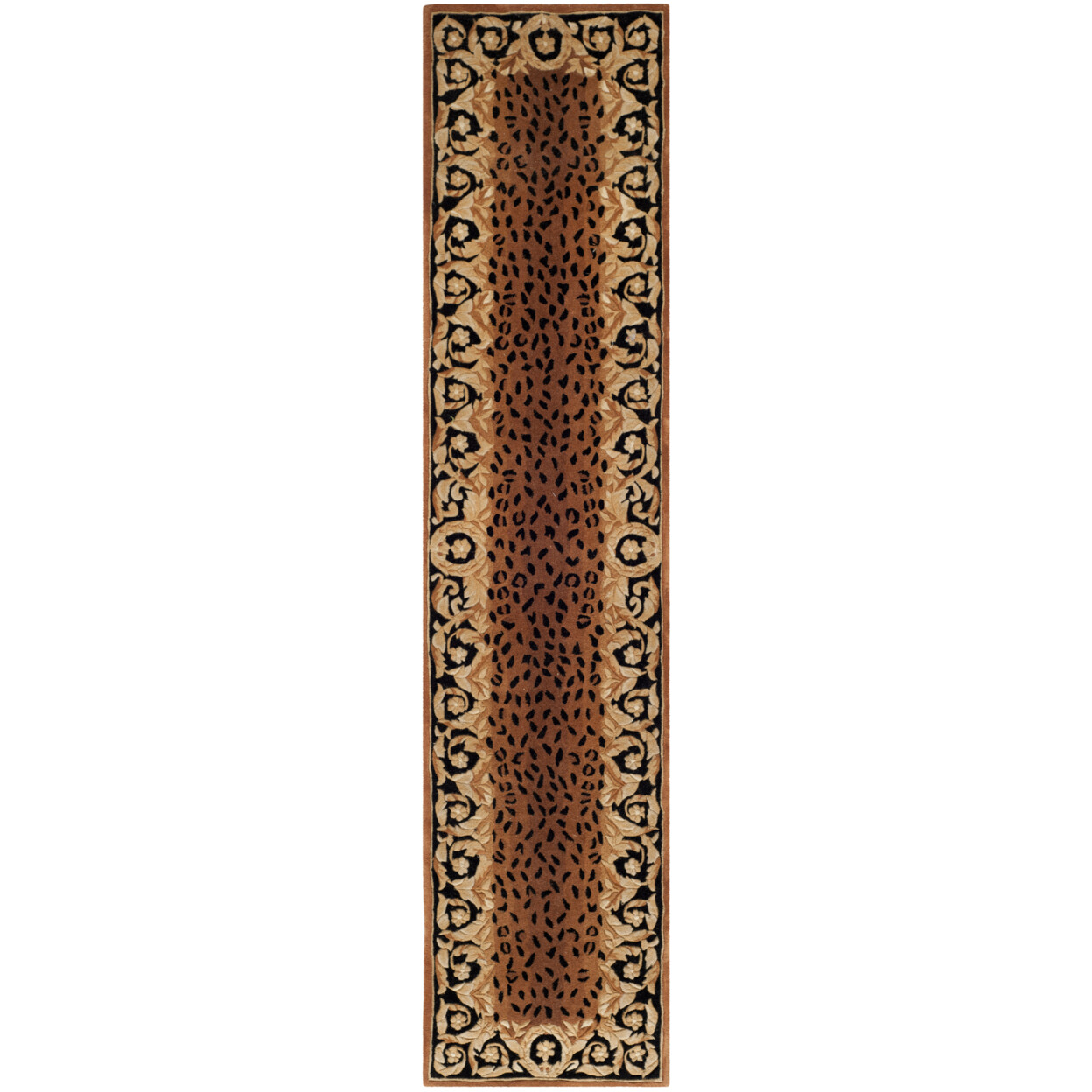SAFAVIEH Naples NA712A Handmade Black / Gold Rug