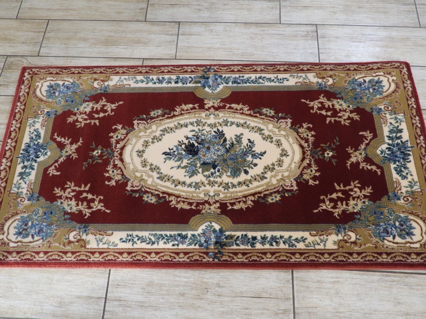 Red Oriental Turkish Machinemade Rug 80x 160 Cm