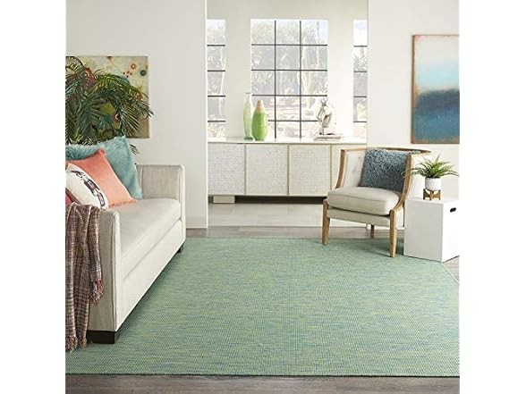 Nourison Positano Blue Green 5'x7'