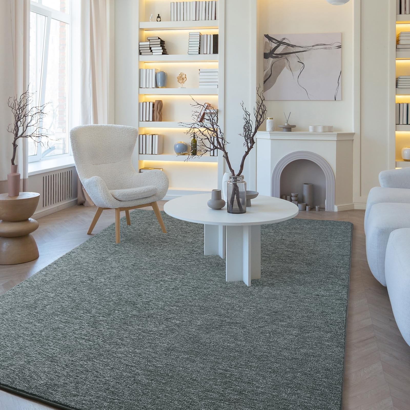 6×9 Modern Soft Area Rug, Chic Color Washable Rugs for Living Room, Home Deco…