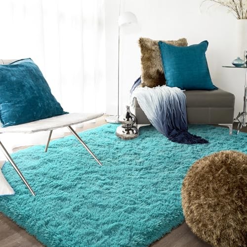 Fluffy Rug, Super Soft Fuzzy Area Rugs for Bedroom Living Room – 3′ x 5′