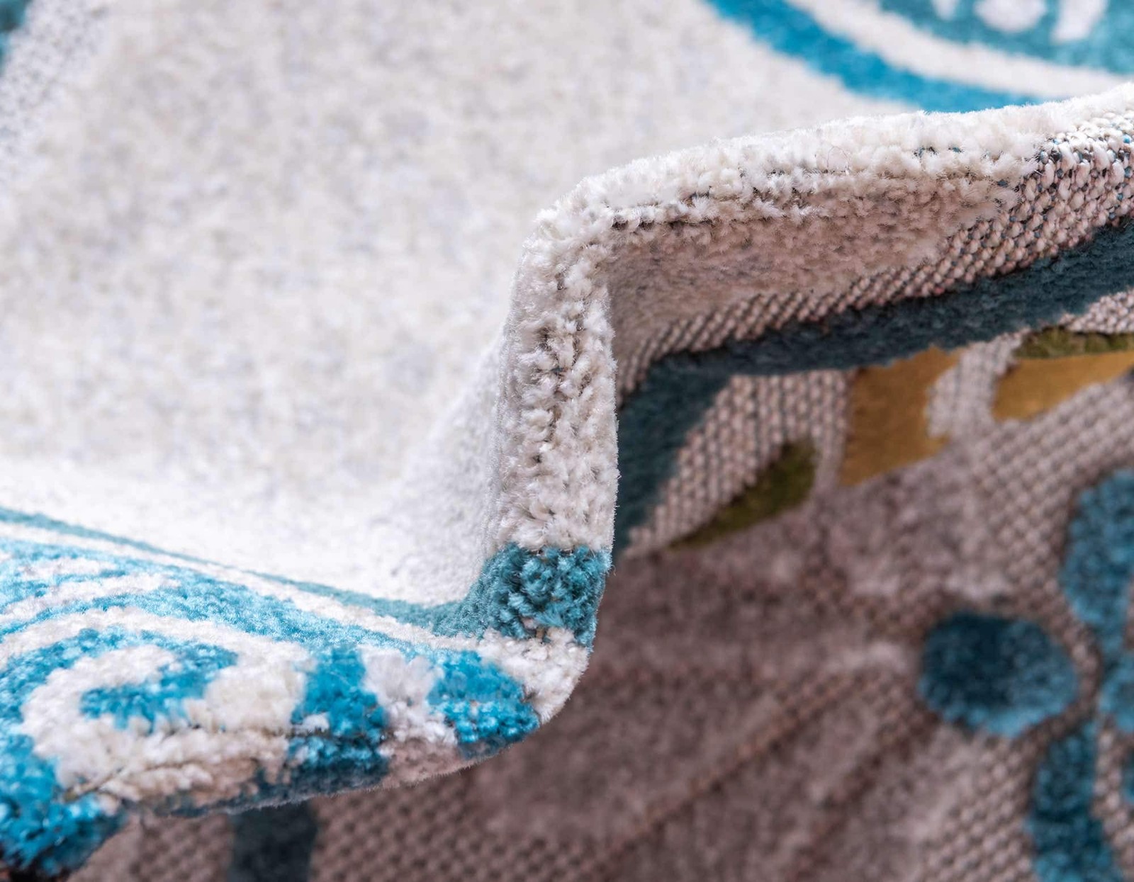 Unique Loom Modern Collection Floral, Geometric, Abstract, Bright Colors, Indoor