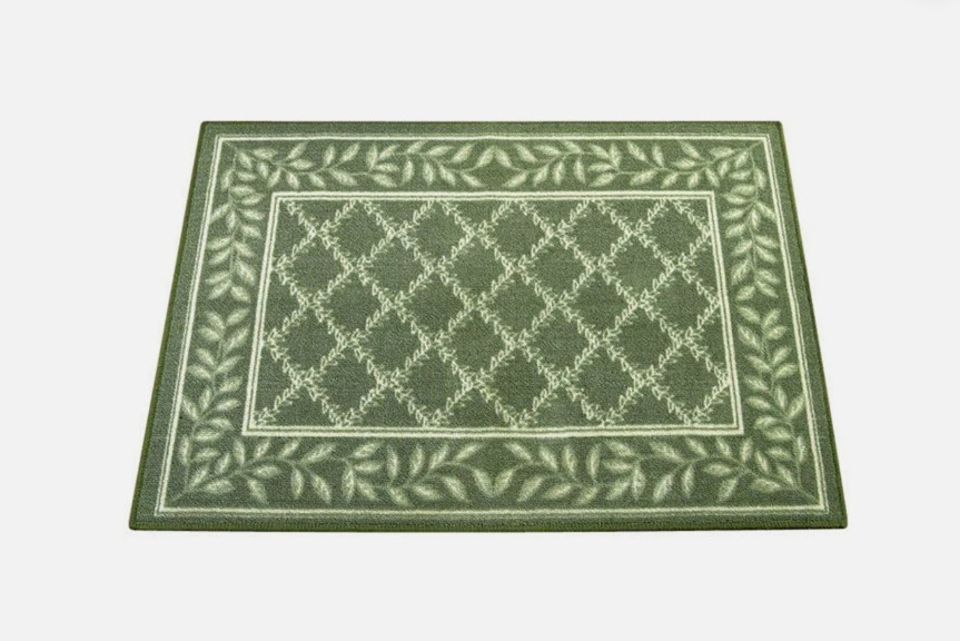 Leaf Lattice Rug, Sage, 24″ x 36″