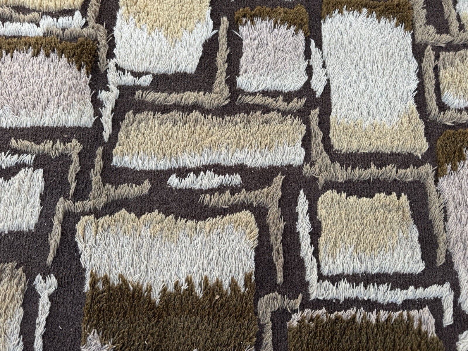 Vintage Mid Century Danish Modern Ege Rya Wool Shag Rug ‘Capri Farve’