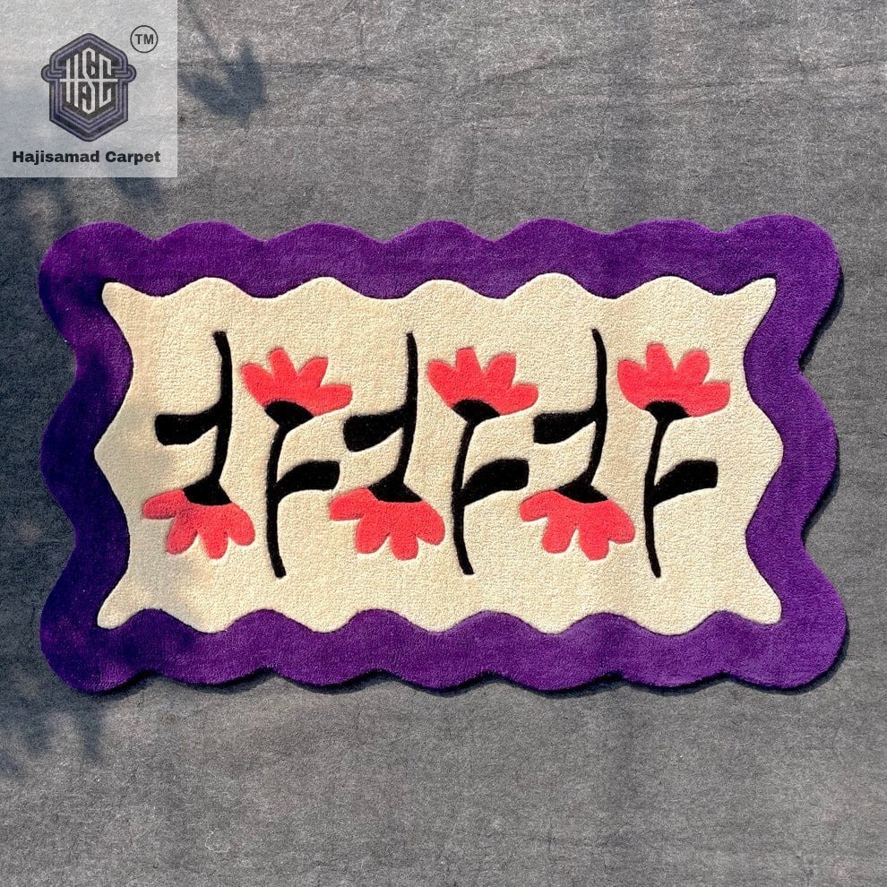 Velvet Bloom Hand-Tufted Rug.