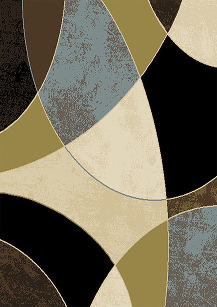 Multi-Color Contemporary 4×6 Area Rug Geometric Carpet- Actual 3’7″ x 5’2″