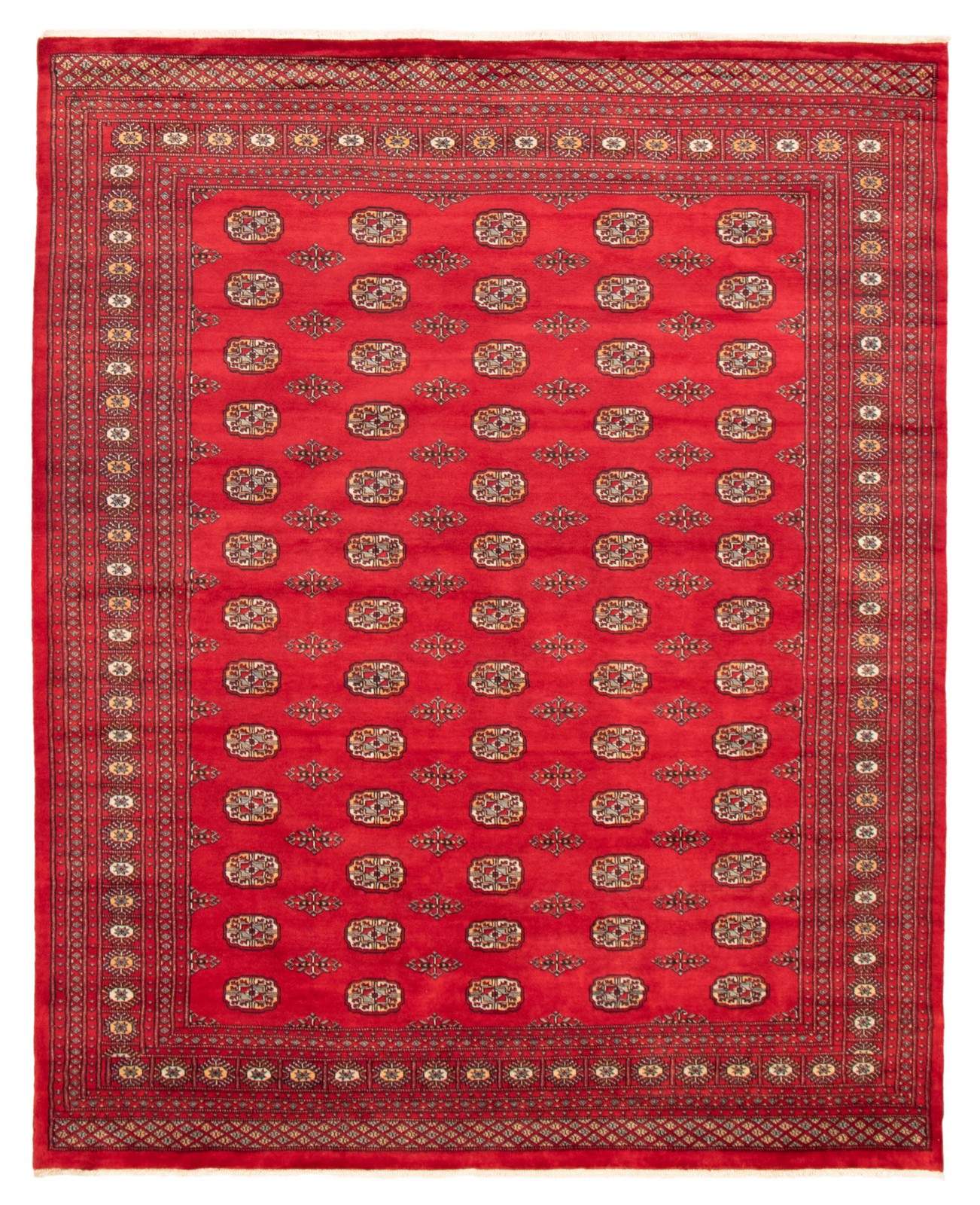 Traditional Dark Red Hand-knotted Area Rug 8’2″ x 10’3″ Oriental Wool Carpet