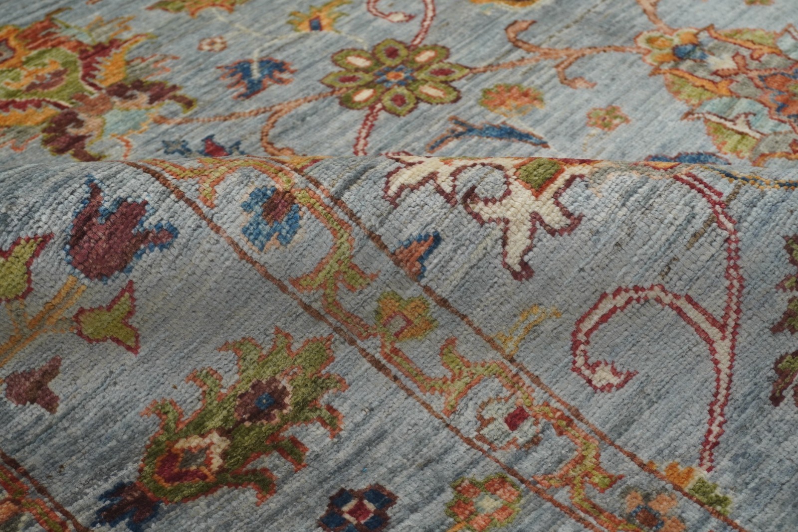 5×7 ft Gray Waziri Afghan Hand Knotted Wool Oriental Rug
