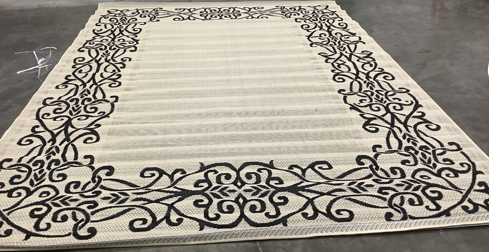 SAND / BLACK 8′-0″ x 11′-0″ Flaw in Rug, Reduced Price 1172677979 CY1588-3901-8