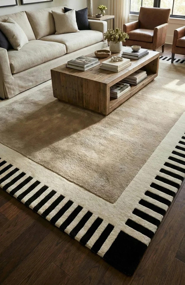 Area Rugs Wool Hand Tufted 100% Wool Traditional Modern Hand Tufted Carpet
