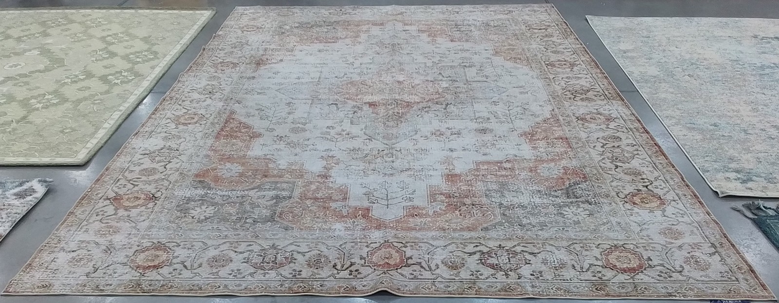 LIT GREY / RUST 10′-0″ x 14′-0″ Flaw in Rug, Reduced Price 1172802888 TSN105F-10