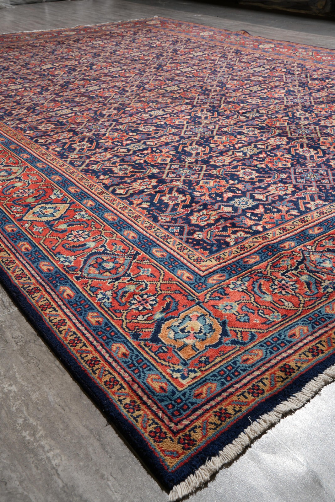 8.8 x 12 Perrsian Tabriiz Mahii Herrati Rug #F-4125