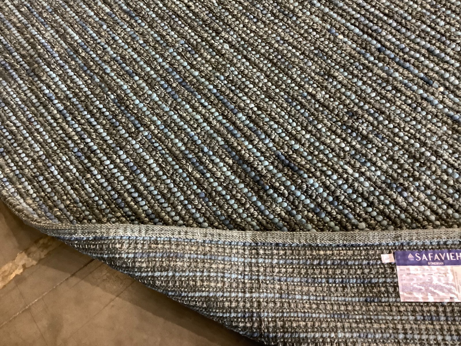 DARK BLUE / MULTI 8′-0″ x 10′-0″ Flaw in Rug, Reduced Price 1172677463 BOH525G-8