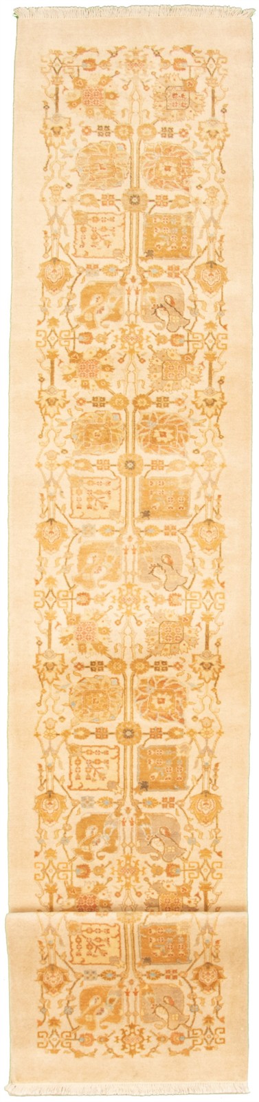 Vintage Hand-knotted Runner Rug 2’6″ x 15’9″ Traditional Oriental Wool Carpet
