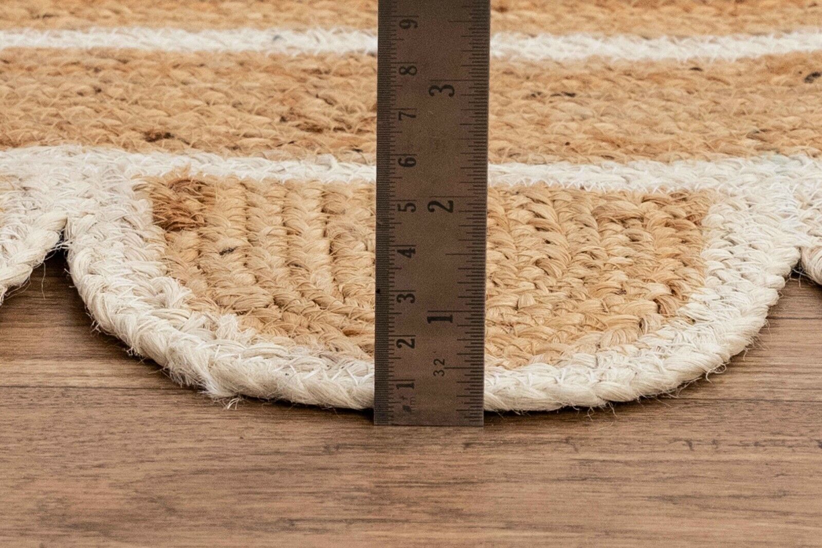 Scallop Rugs Natural Handmade jute Rectangle Carpet Home Décor Modern Area Rug