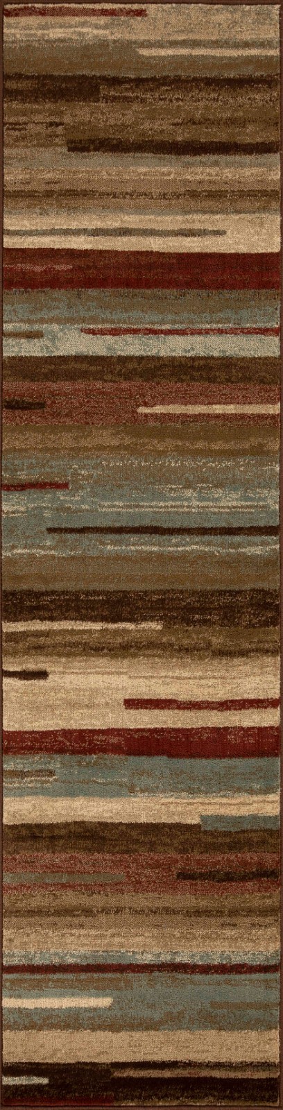 Contemporary Stripes Abstract Runner Kid & Pet Friendly Moth Resistant Area Rugs
