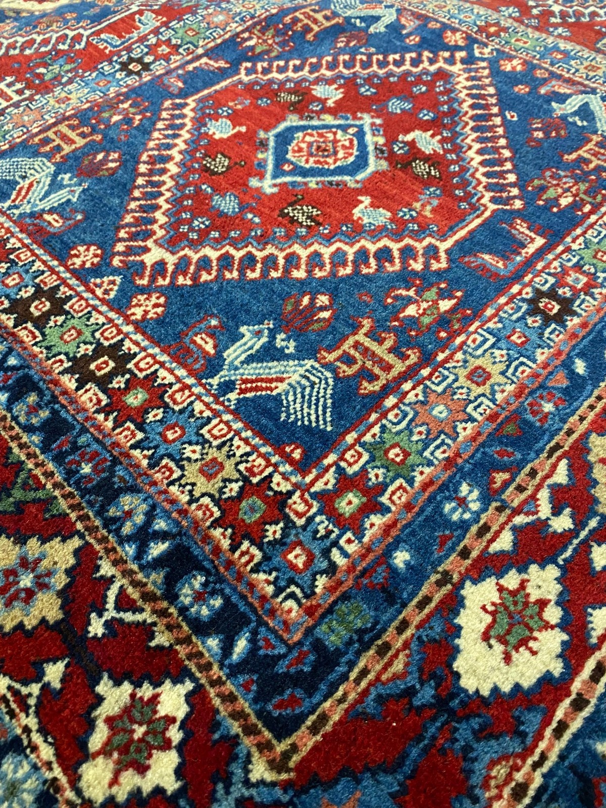 6.6 x 10.6 Perrsian Yalahmeh Rare Rug Best Tribbal Wool Carpet #B-79995