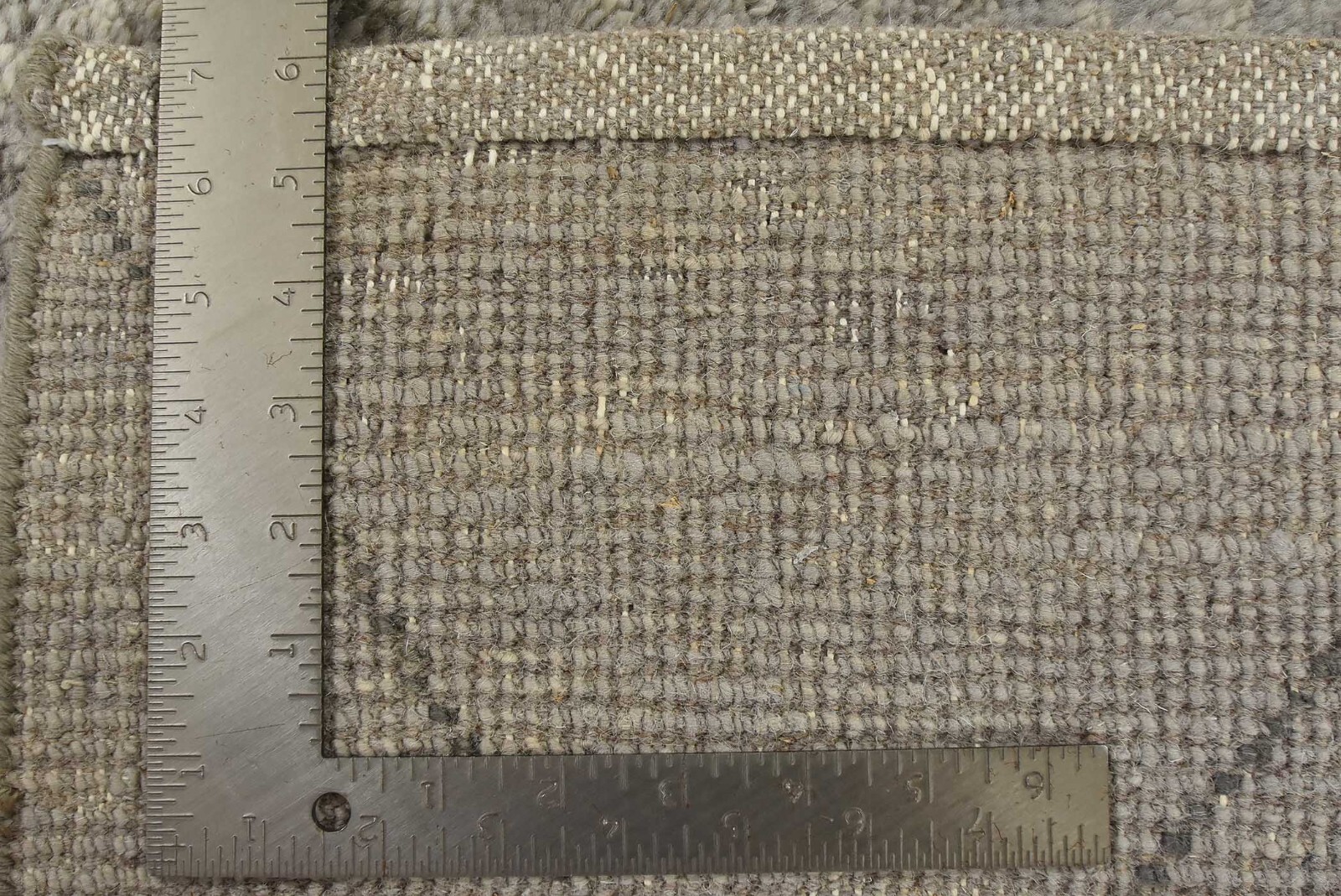 Moroccan Rug 8’2” x 10’1” Gray Wool Contemporary Hand-Knotted Carpet