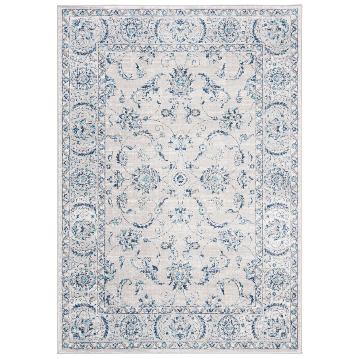 SAFAVIEH Brentwood BNT854G Light Grey / Blue Rug
