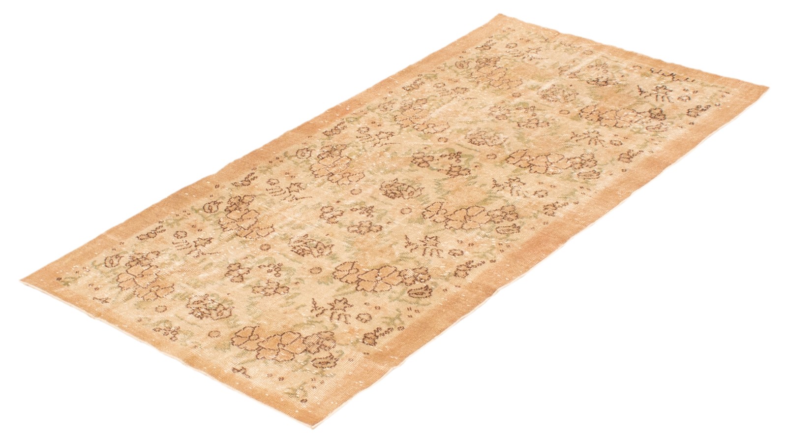 Vintage 3’4″ x 6’3″ Traditional Hand Knotted Vegetable Dye Wool Area Rug