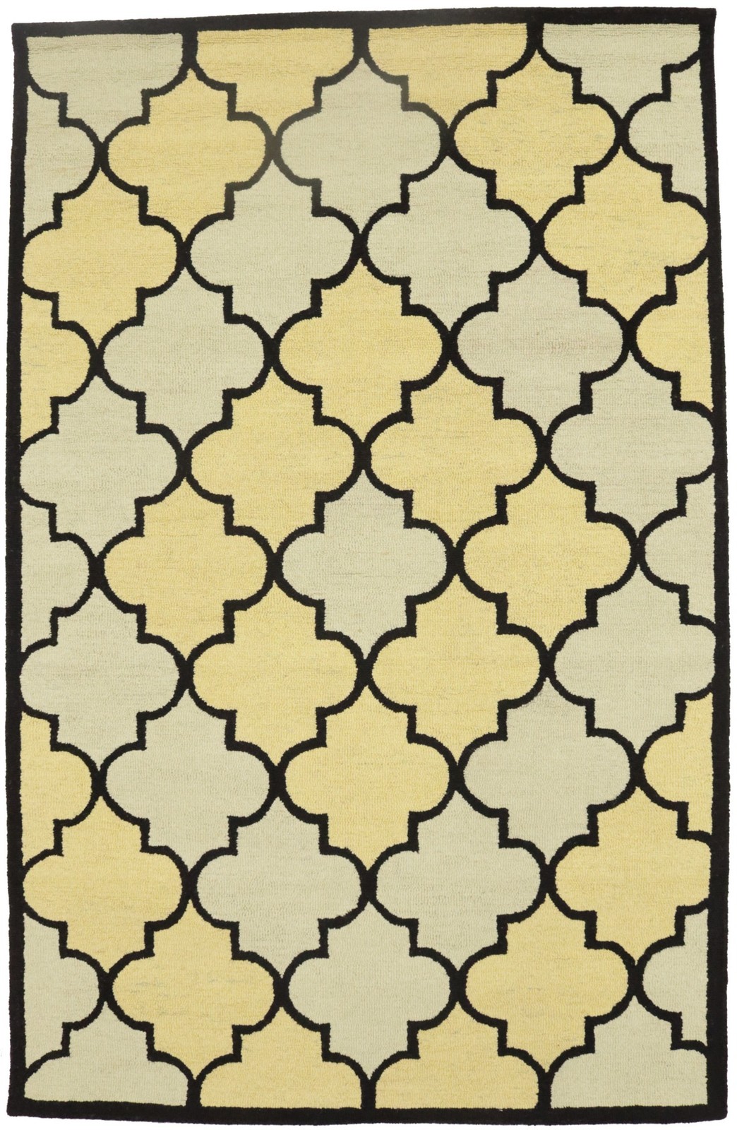 Contemporary Multicolored Trellis Hand-Tufted 5X8 Modern Rug Kids Room Carpet