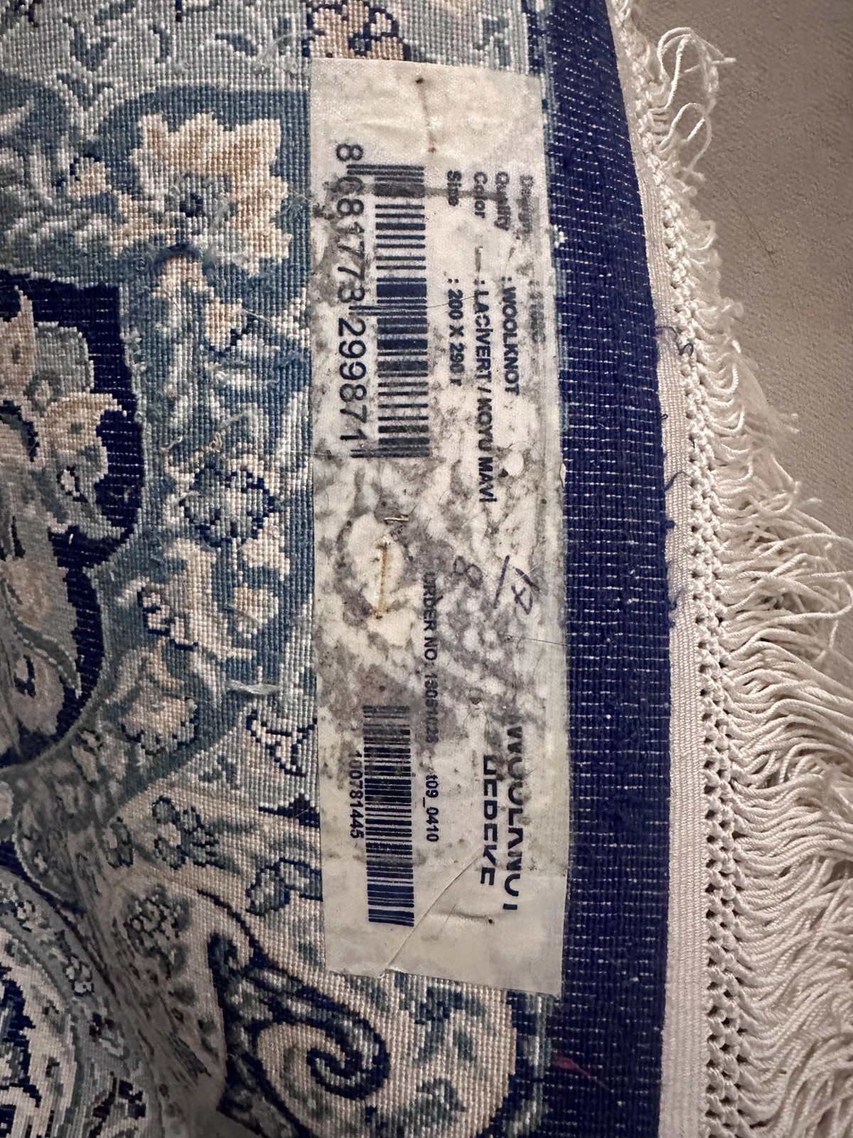 Woolknot Turkish Mirage 100% Silk Medallion Rug 200×290 Fringed 1168C