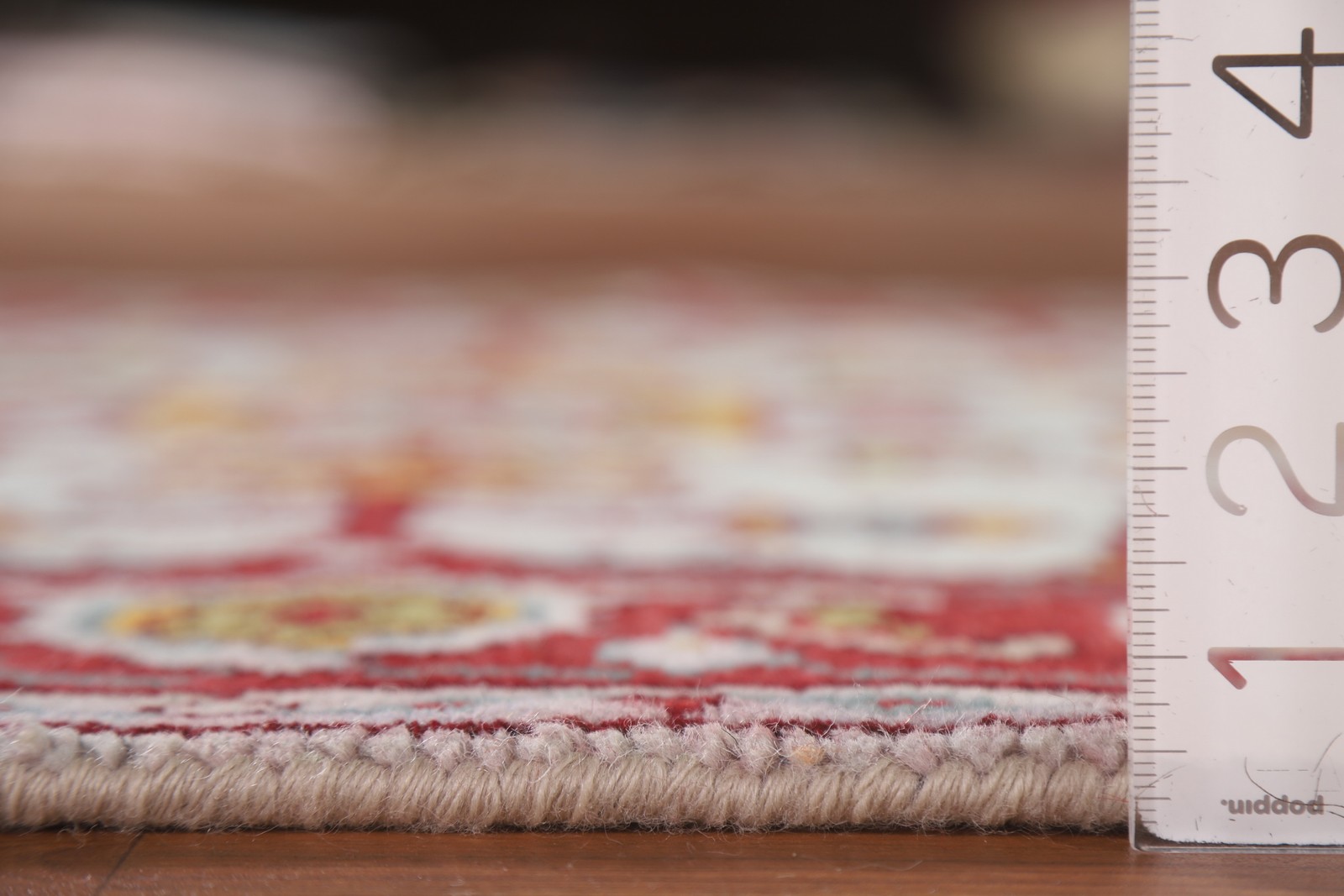 Light Blue Indian Rug 3×5 Hand-knotted Wool Traditional Geometric Pattern Carpet