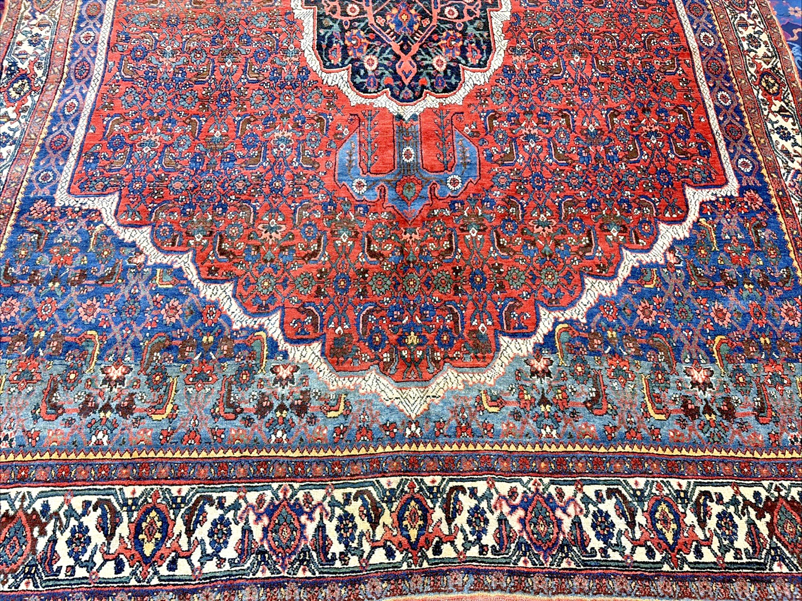 Auth: 19th C Antique Kurdish Bidjar Collectors Choice Beauty Organic 8×11