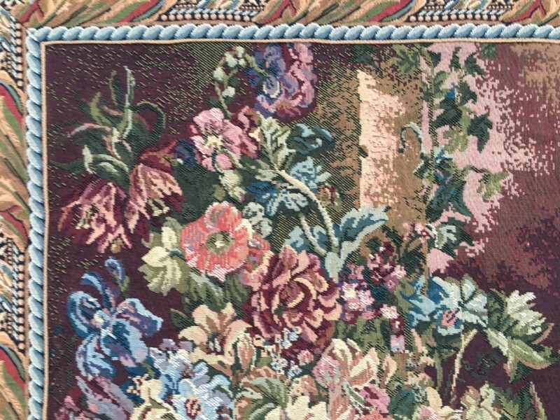 Vintage Tapestry, Pictorial French Wall Hanging Tapestry Wall Décor 2x3ft