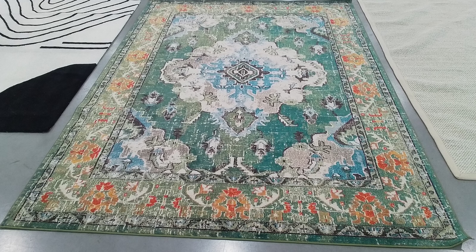 FOREST GREEN 8′-0″ x 10′-0″ Back Stain Rug Reduced Price 1172774304 MNC243F-810