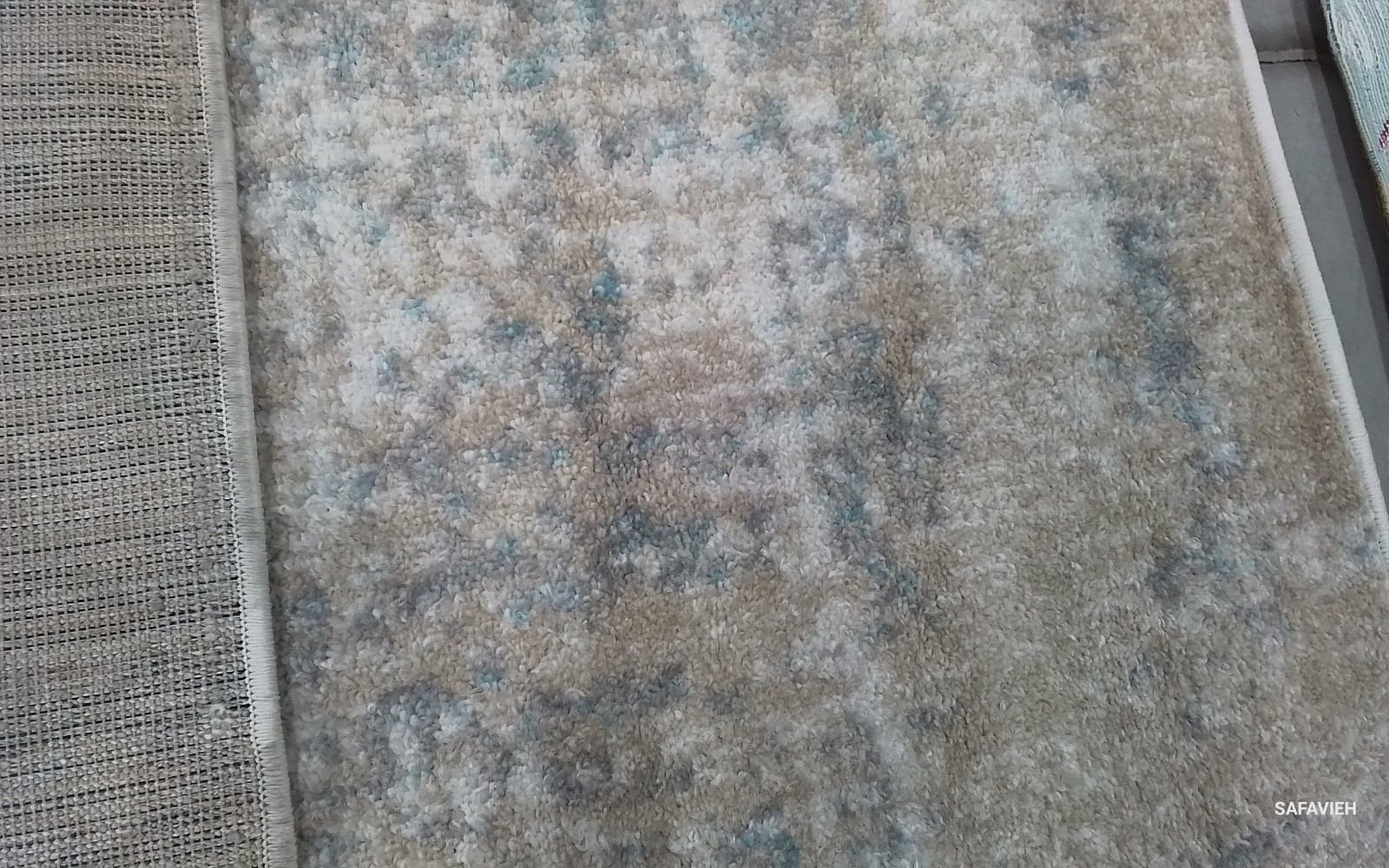 BEIGE / SLATE 8′-0″ x 8′-0″ Back Stain Rug, Reduced Price 1172780298 ADR207B-8SQ