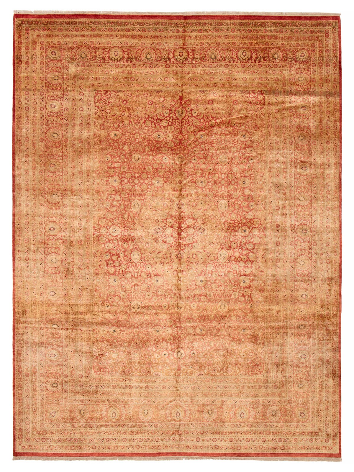 Traditional Hand-knotted Carpet 10’2″ x 13’5″ Wool Oriental Area Rug