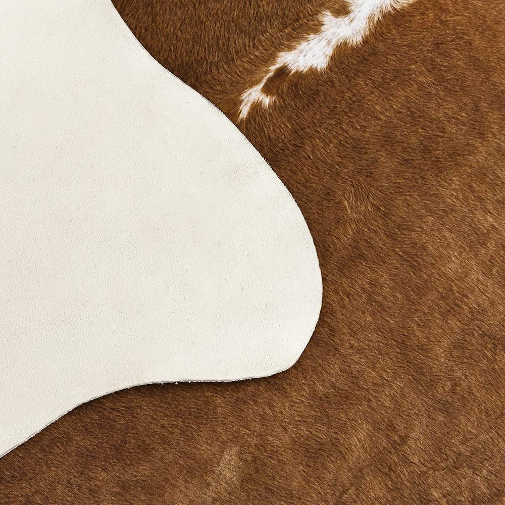 Cowhide Rug, Cute Cow Print Rug for Living Room Faux Cow Hide Animal Print Carpe