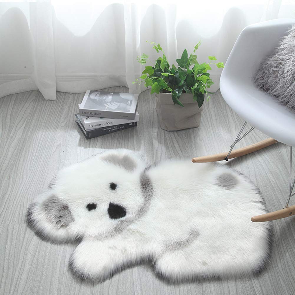 Shag Area Rug 23.6 x 35.4 Inches Animal Shaggy Carpet Home Decor Soft Fluffy …