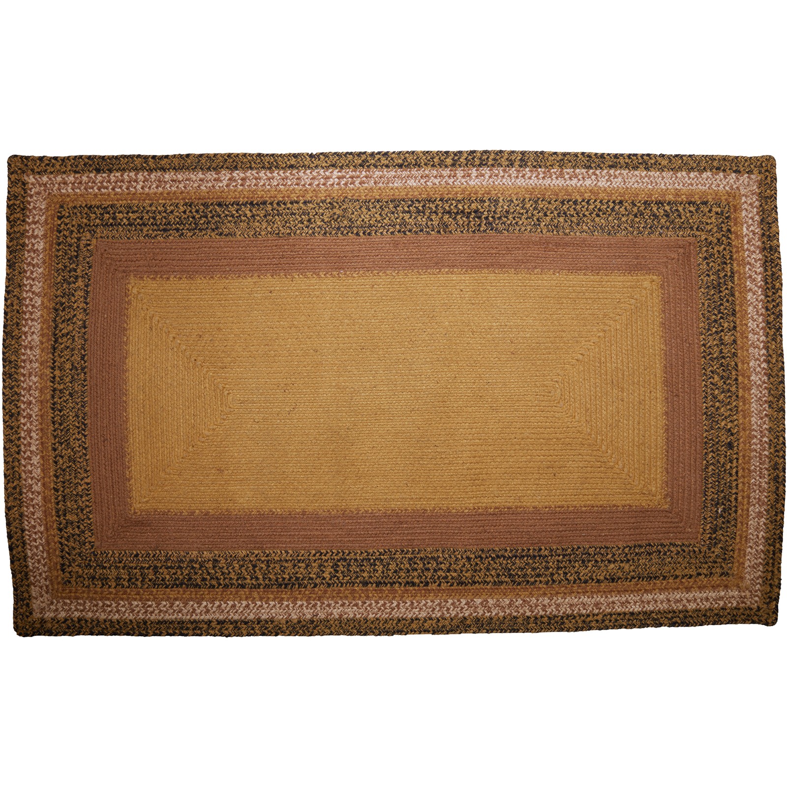Accent Rug Kettle Grove Jute Primitive 36×60 Rect Star No Slip Floor VHC Brands