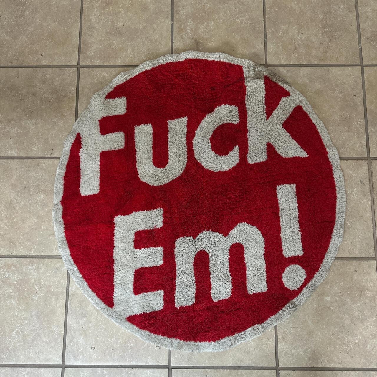 Supreme x Gallery 1950 FW09 2009 F**k Em Rug Carpet Red