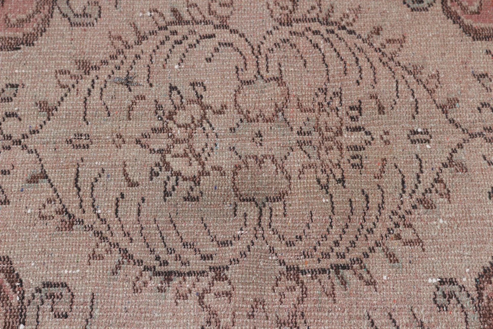 5,3×9,1 ft Turkish Rug, Red Floral Vintage Rug Wool