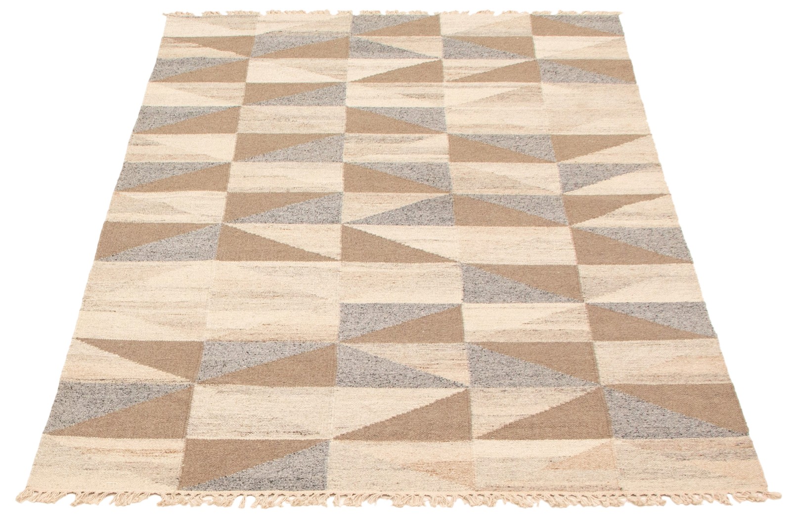 Vintage Hand Woven Area Rug 5’5″ x 8’0″ Traditional Wool Oriental Carpet