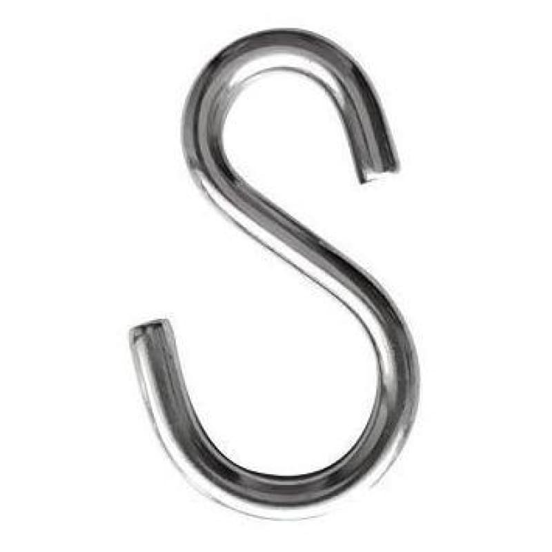 8 mm Stainless steel wide S-hooks – Sold by the pair