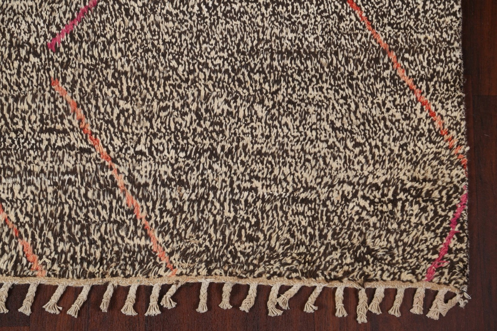 Trellis Moroccan Area Rug 6×10 Ft Hand-Knotted Grey Wool Tribal Oriental Rug