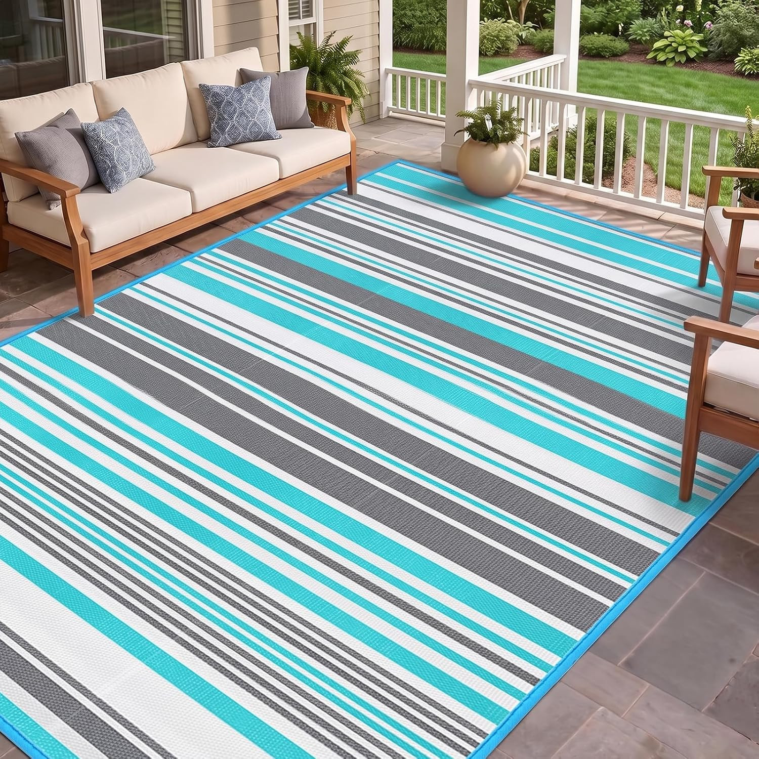 Outdoor Patio Rug Waterproof Camping – Outdoor Plastic Straw Rug Area Carpet Cle