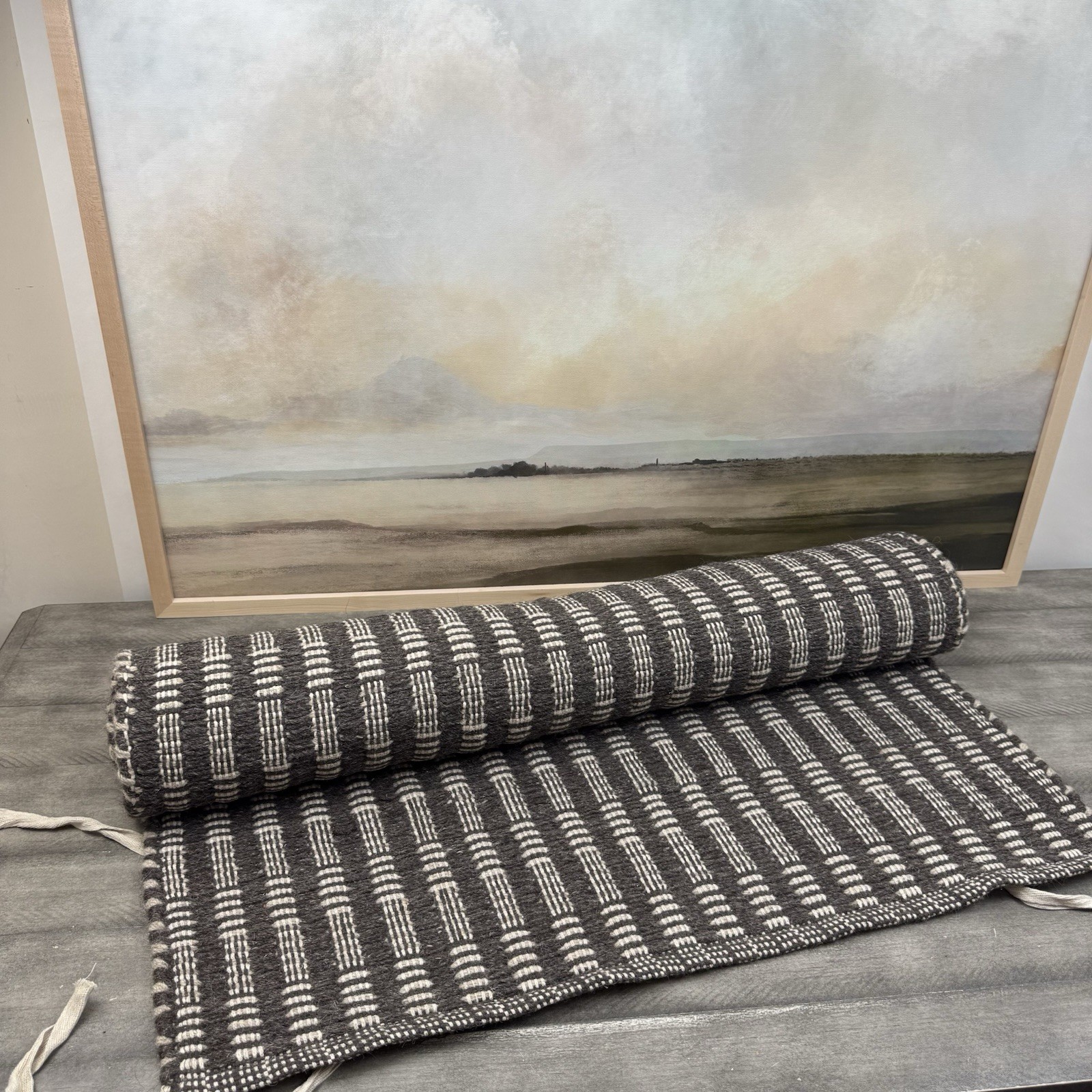 West Elm Cooper Flatweave Wool Rug Runner 2.5’x7’ Java Multicolor NWOT Read