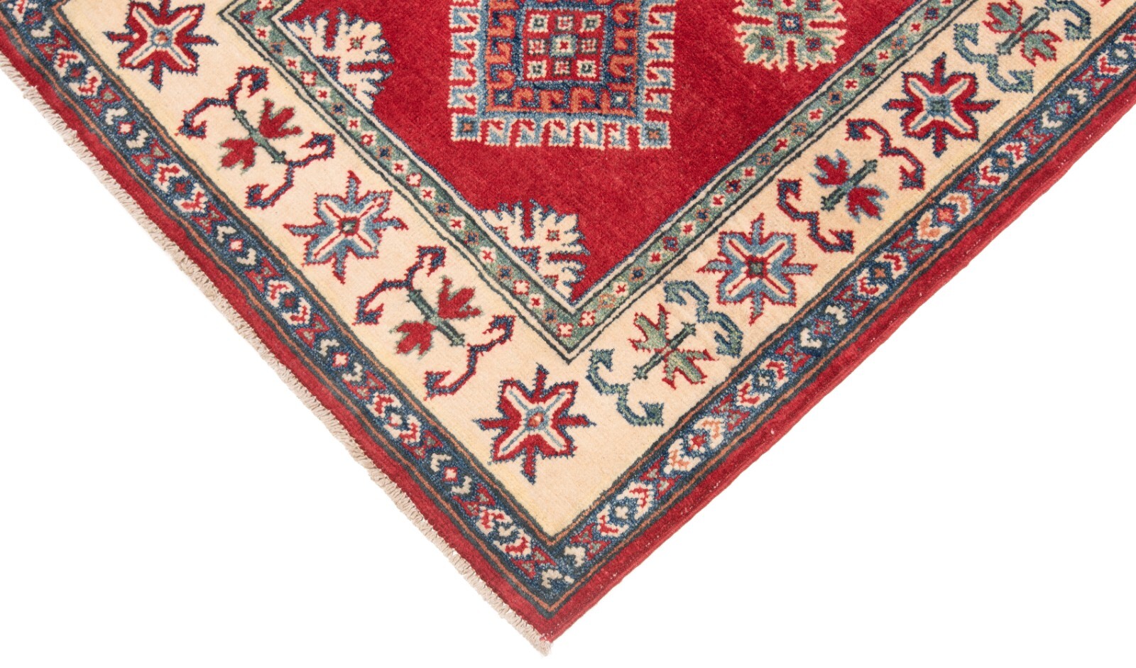 Kazak 294×81 cm Hand Knotted Oriental Carpet Fine New Carpet Rug Runner Red