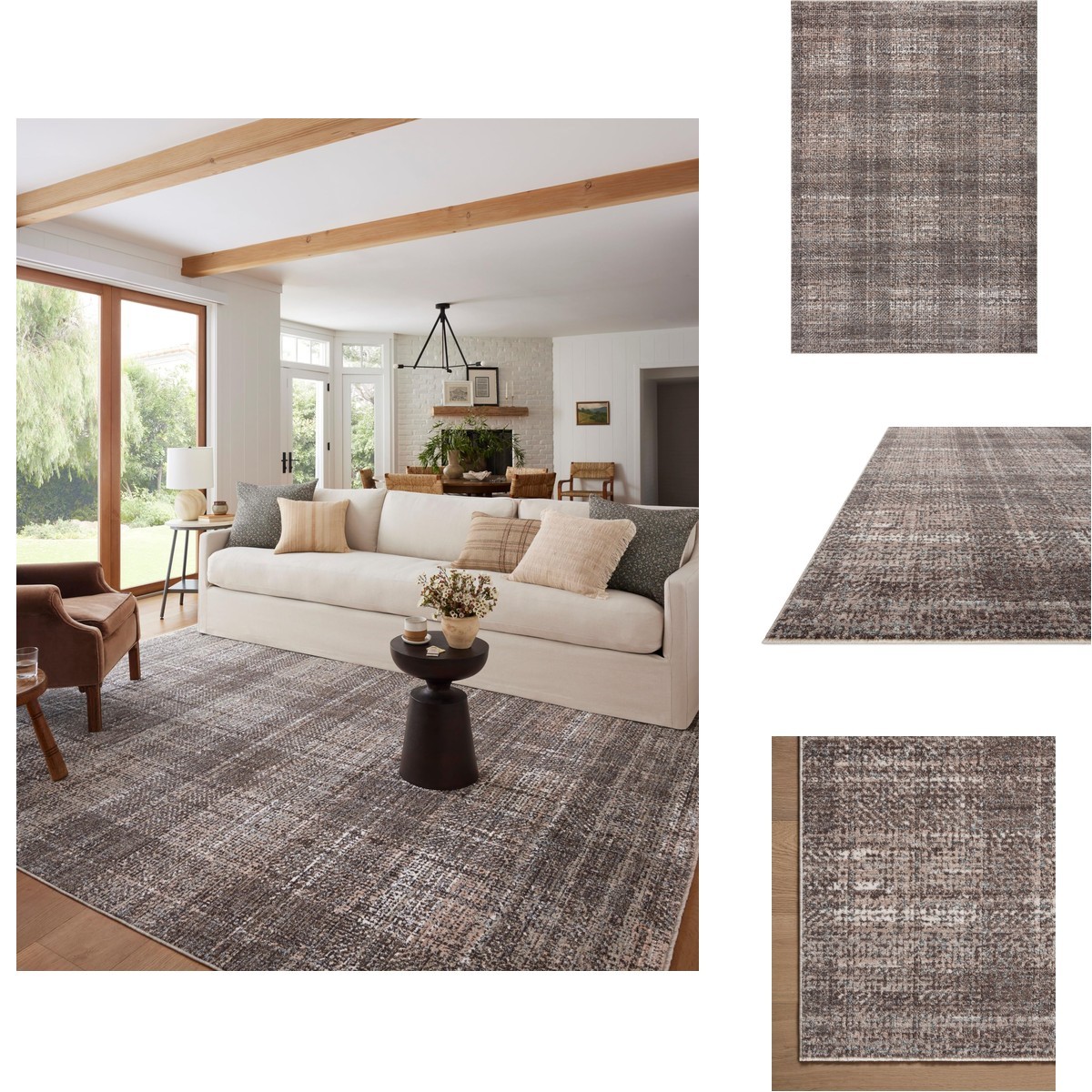 Loloi Angela Rose EMB-05 Graphite/Multi 3′-6″ x 5′-6″ Accent Rug