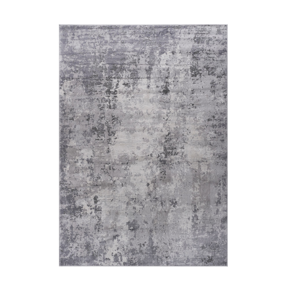 MARFI Collection 90×63 Inch Light Grey Home Rug, Modern Non-Shedding Easy Clean