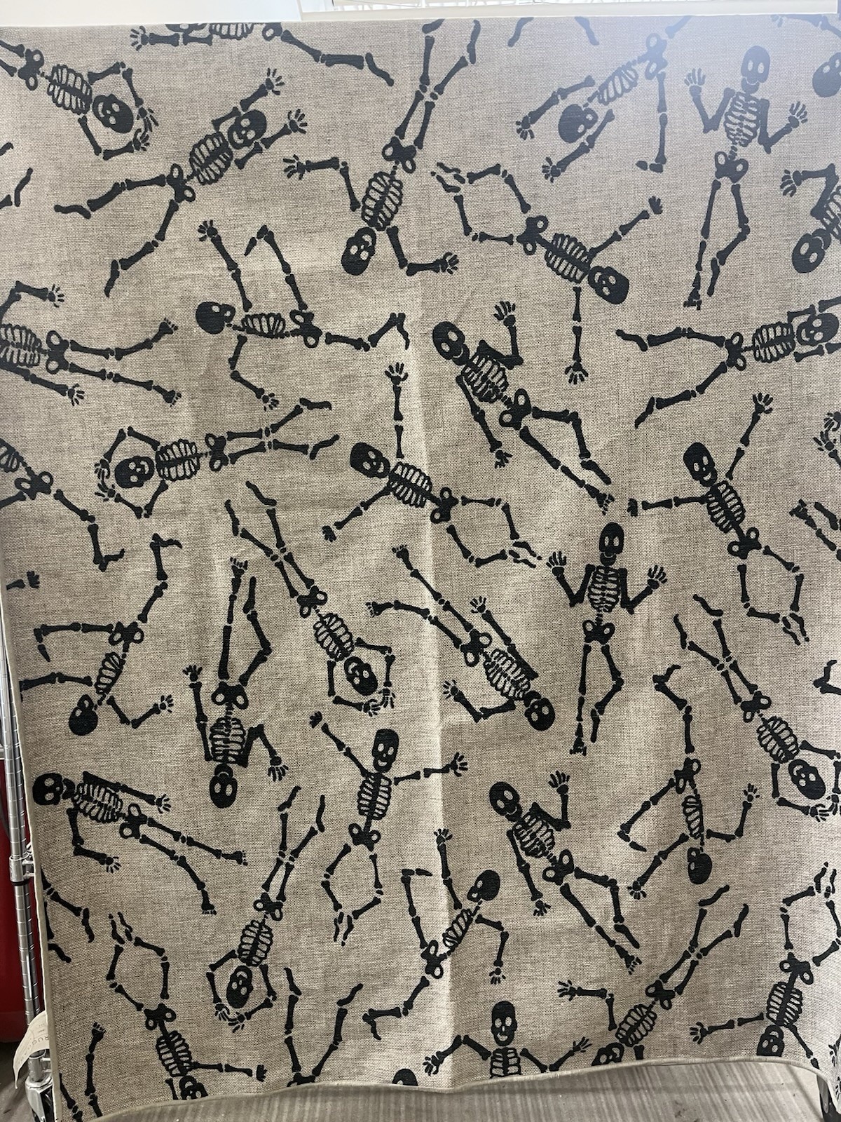 5 X 7 Ft Rug And Rubber Pad – Genuine Ruggable – Fun Skeleton Design – Washable