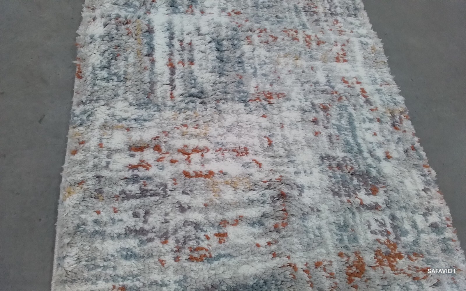 BLUE RUST / IVORY 2′-3″ X 8′ Back Stain Rug, Reduced Price 1172761115 BER569A-28