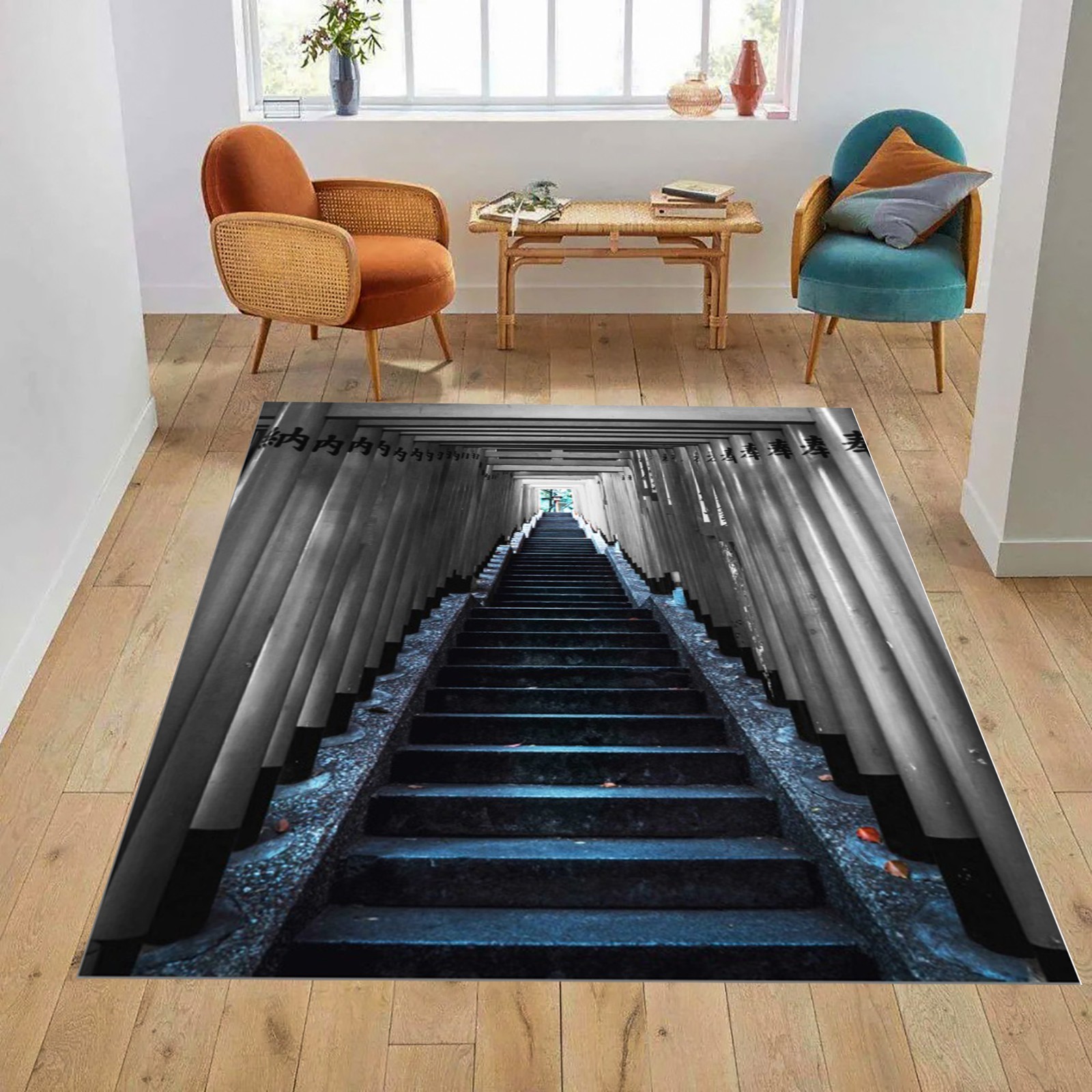 3D Vortex Illusion Rug,Optical Illusion Rug,Tunnel Optical illusion Rug L754