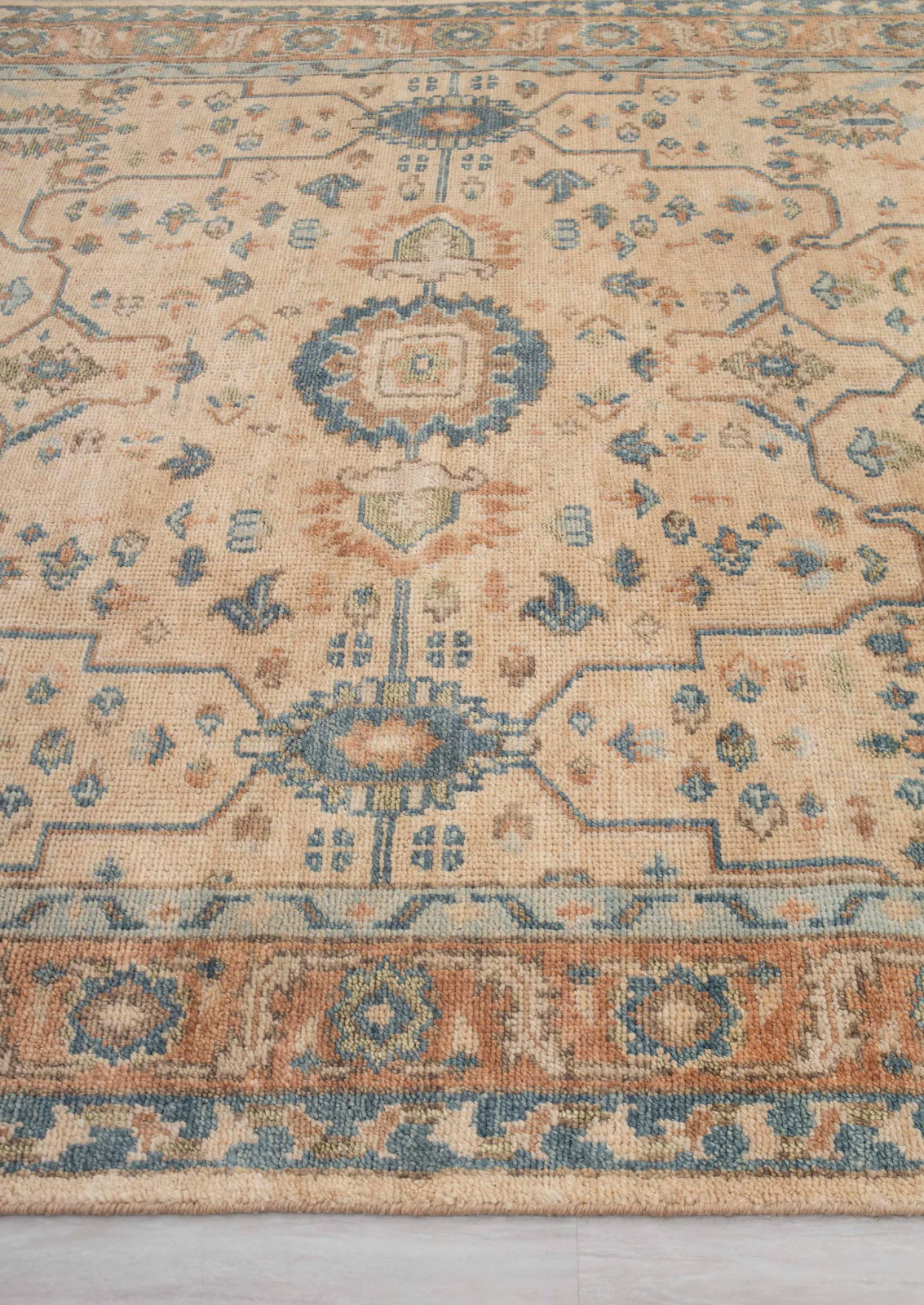 Hand Knotted Oushak Rug 4×6 5×7 6×9 7×10 8×11 9×12 10×14 12×15 Woolen Area Rugs