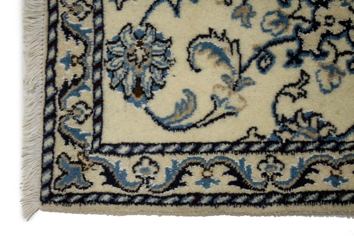 2X3 ft Handmade Oriental Wool Area Rug Classic Floral Design Small Size Entryway